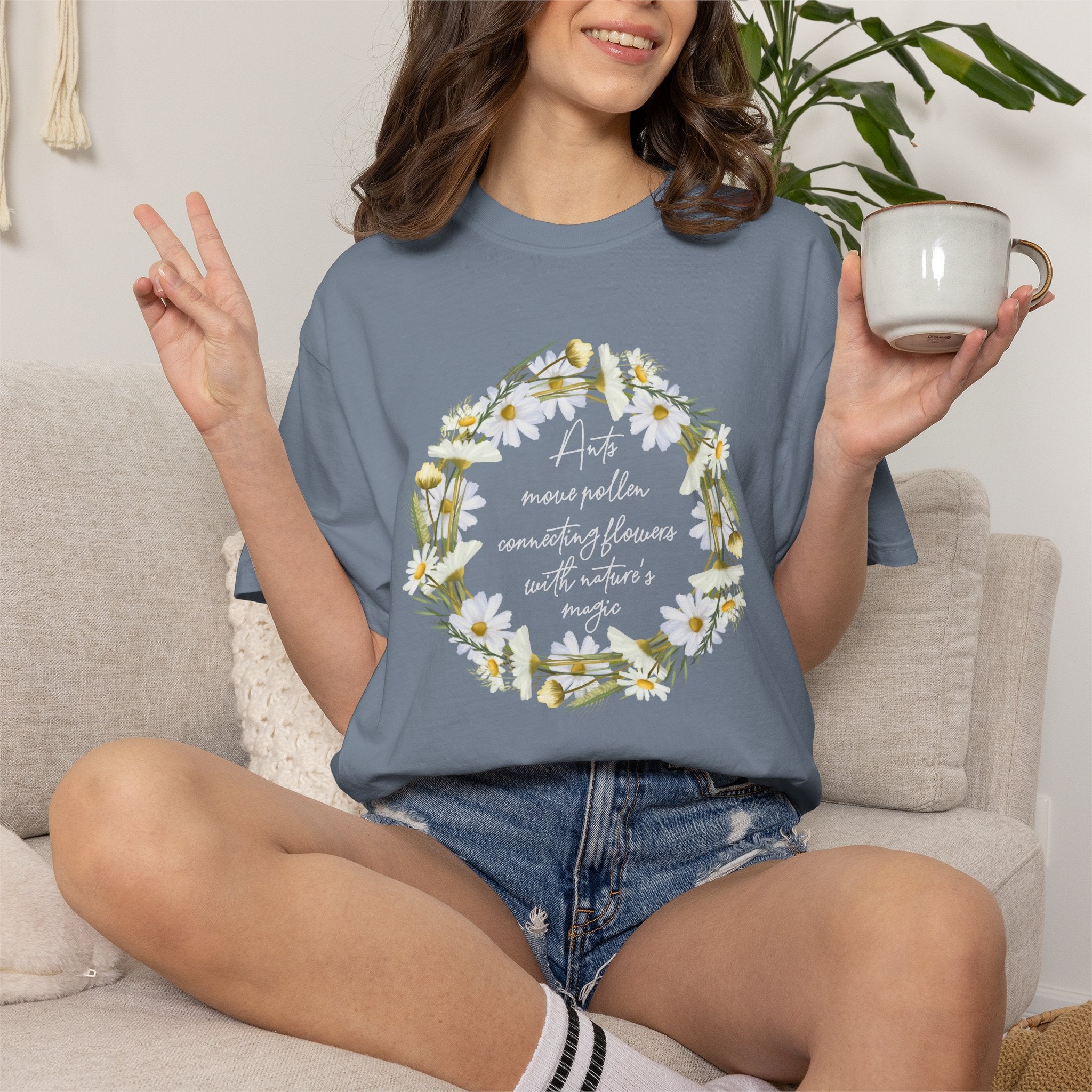 Ants Move Pollen Connecting Flowers With Nature's Magic Gardening T-Shirt