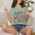 Bumblebees Buzz Flowers Bloom Nature Thrives T-Shirt Garden Tee