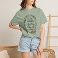 Garden Beetles T-Shirt In the Garden, Beetles Bring Life and Color Floral Wreath Tee