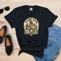 Camp Hair Don’t Care T-Shirt — Funny Bigfoot Camping Graphic Tee