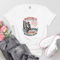 Woodpecker Nature T-Shirt — "Nature's Rhythm Echoes on Wings" Birdwatching Tee