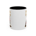 Birdwatcher Coffee Mug — "We Bird at Dawn" Illustrated Scarlet Tanager Mug (11oz/15oz)